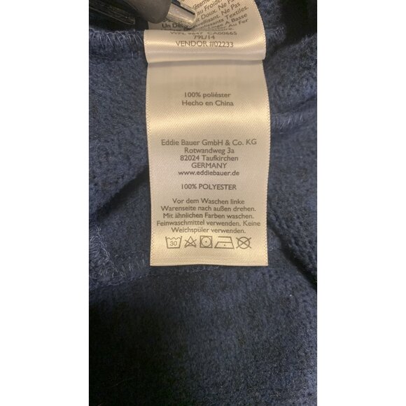 Eddie Bauer M Knit Outdoor Hiking Lightweight Casual Jacket Blue Plaid - Picture 8 of 8